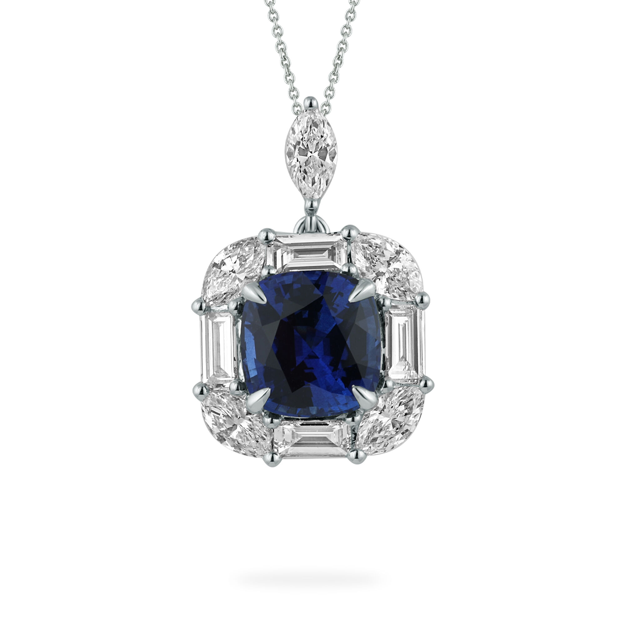 Pure cushion store cut diamond